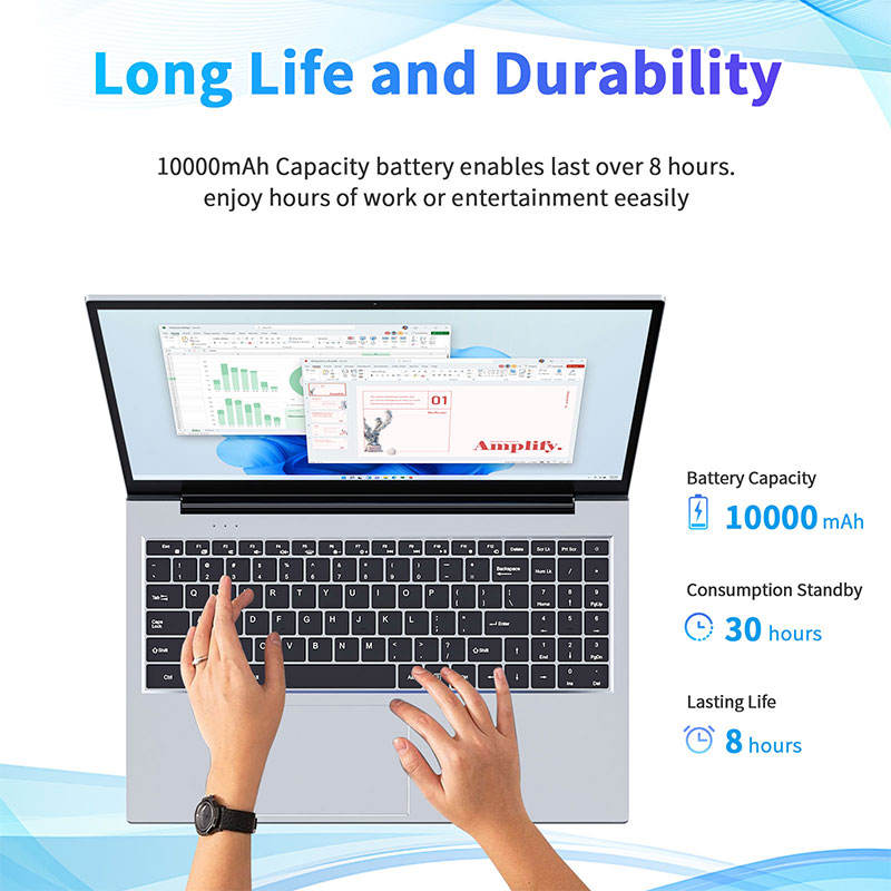 2K Ultra-Slim i3 Business Laptop, 12GB RAM 512GB SSD