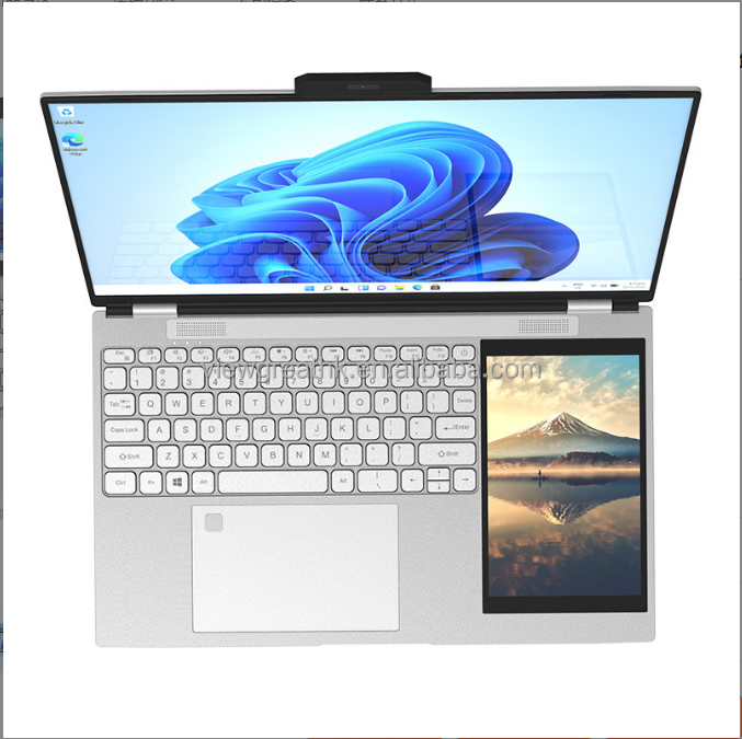 **Factory Sale 15.6" + 7" Dual-Screen Touch Laptop – N100 Business Edition**