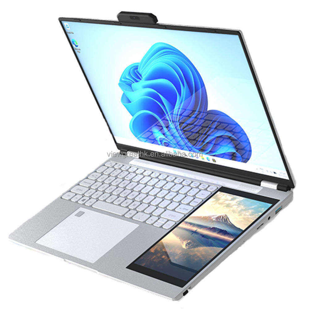 **Factory Sale 15.6" + 7" Dual-Screen Touch Laptop – N100 Business Edition**