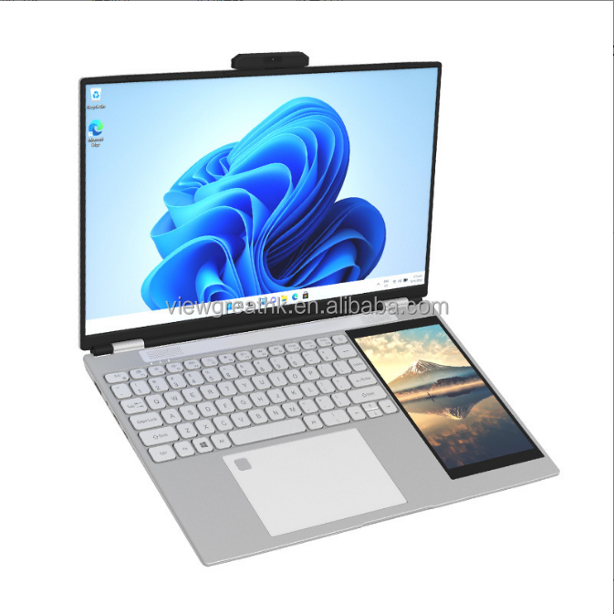 **Factory Sale 15.6" + 7" Dual-Screen Touch Laptop – N100 Business Edition**