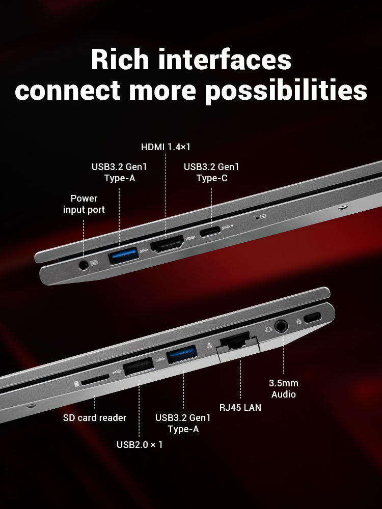 **Firebat AS1 15.6" Laptop – 16GB RAM, 512GB, 6-Core AMD, Metal Design**